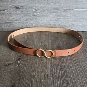 Brown Double O-Ring Belt 41" Long